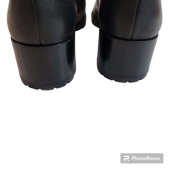Stuart Weitzman Cinchboot Womens 6.5 M Black Leather Buckles Riding Boot Knee Hi - Picture 6 of 14